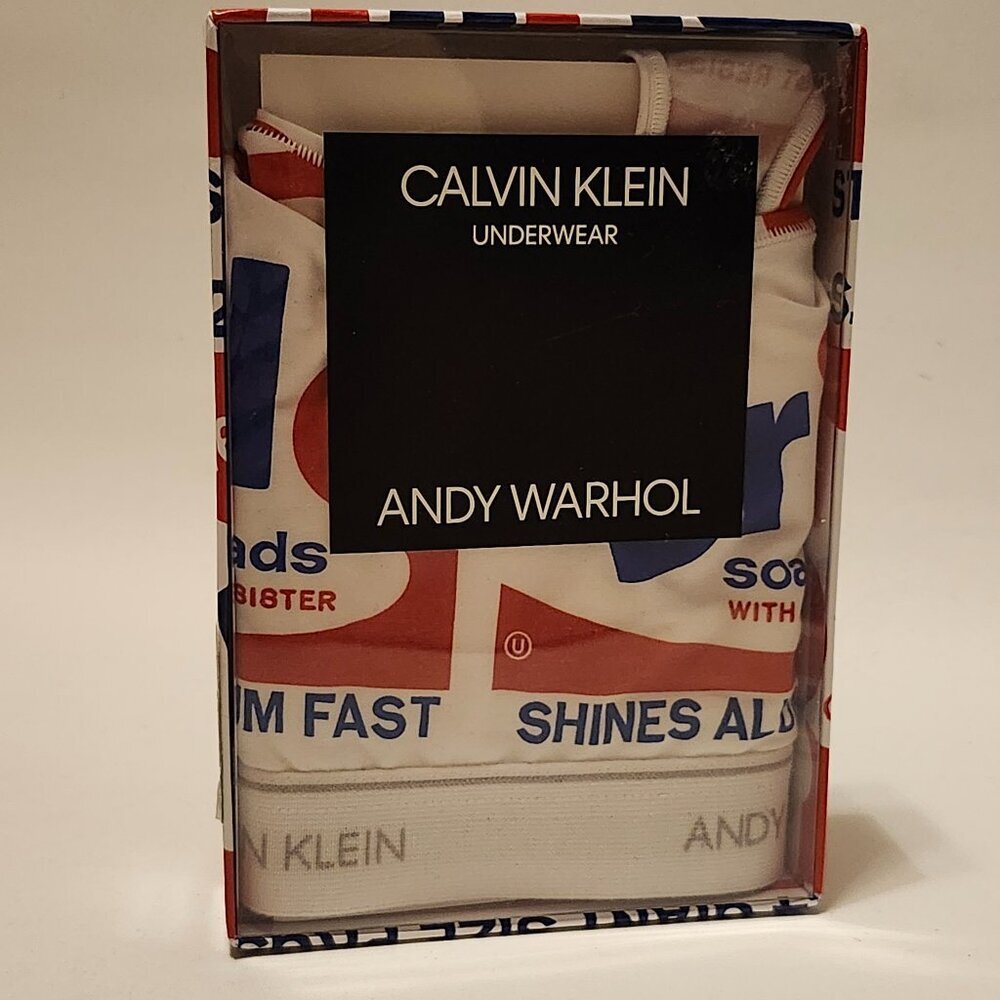 LIMITED EDITION Calvin Klein Andy Warhol Bralette Woman's Size Large BNIP
